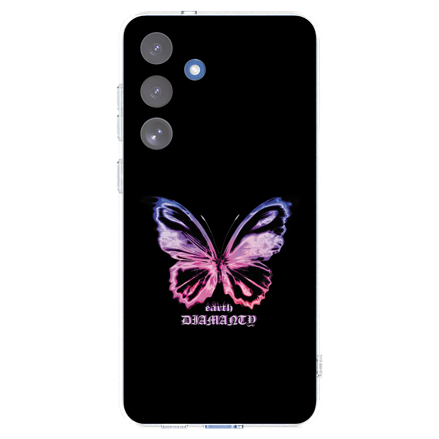 Picasee silikonska prozirna maskica za Samsung Galaxy S25 FE 5G - Diamanty Purple