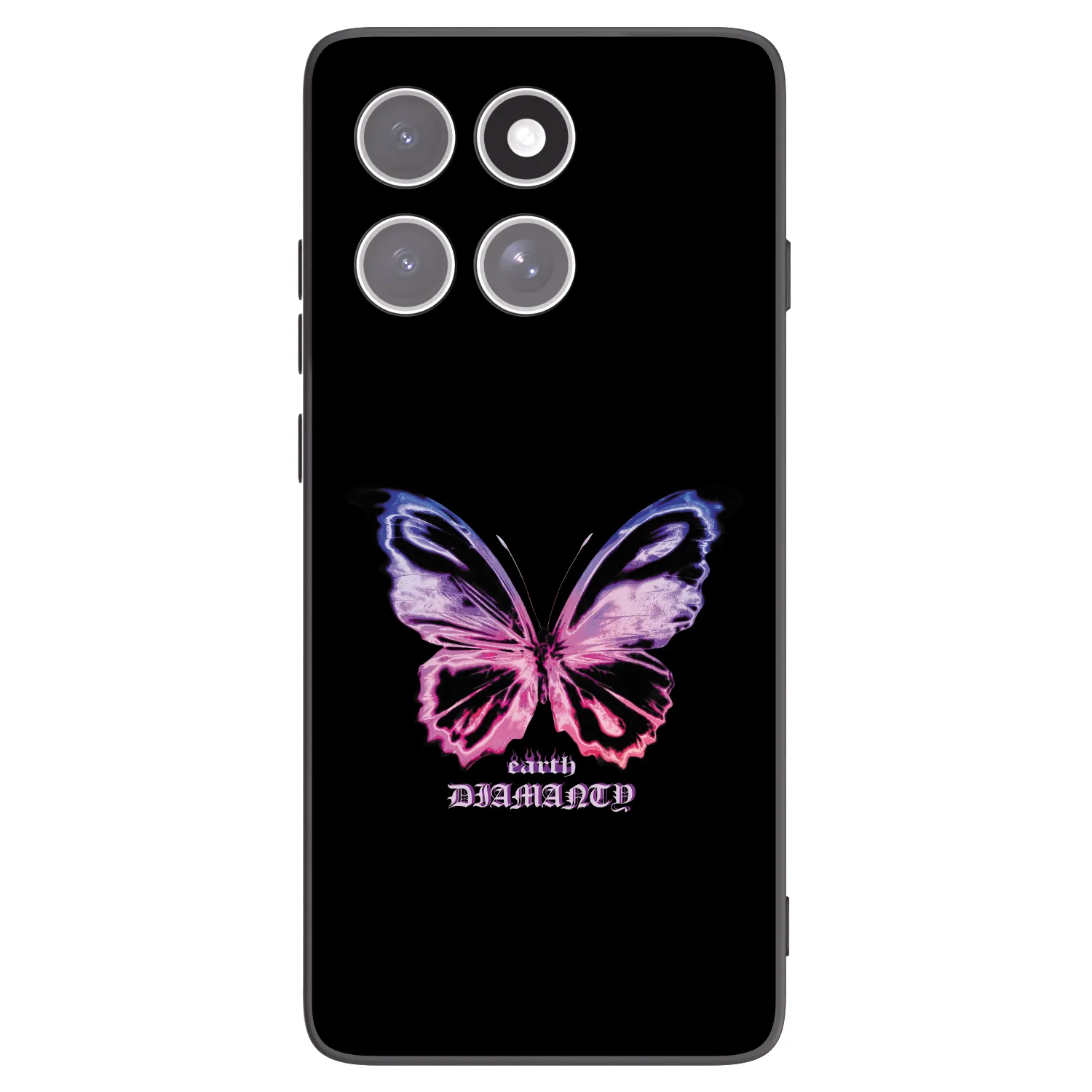 Picasee crna silikonska maskica za Motorola Edge 60 Fusion - Diamanty Purple