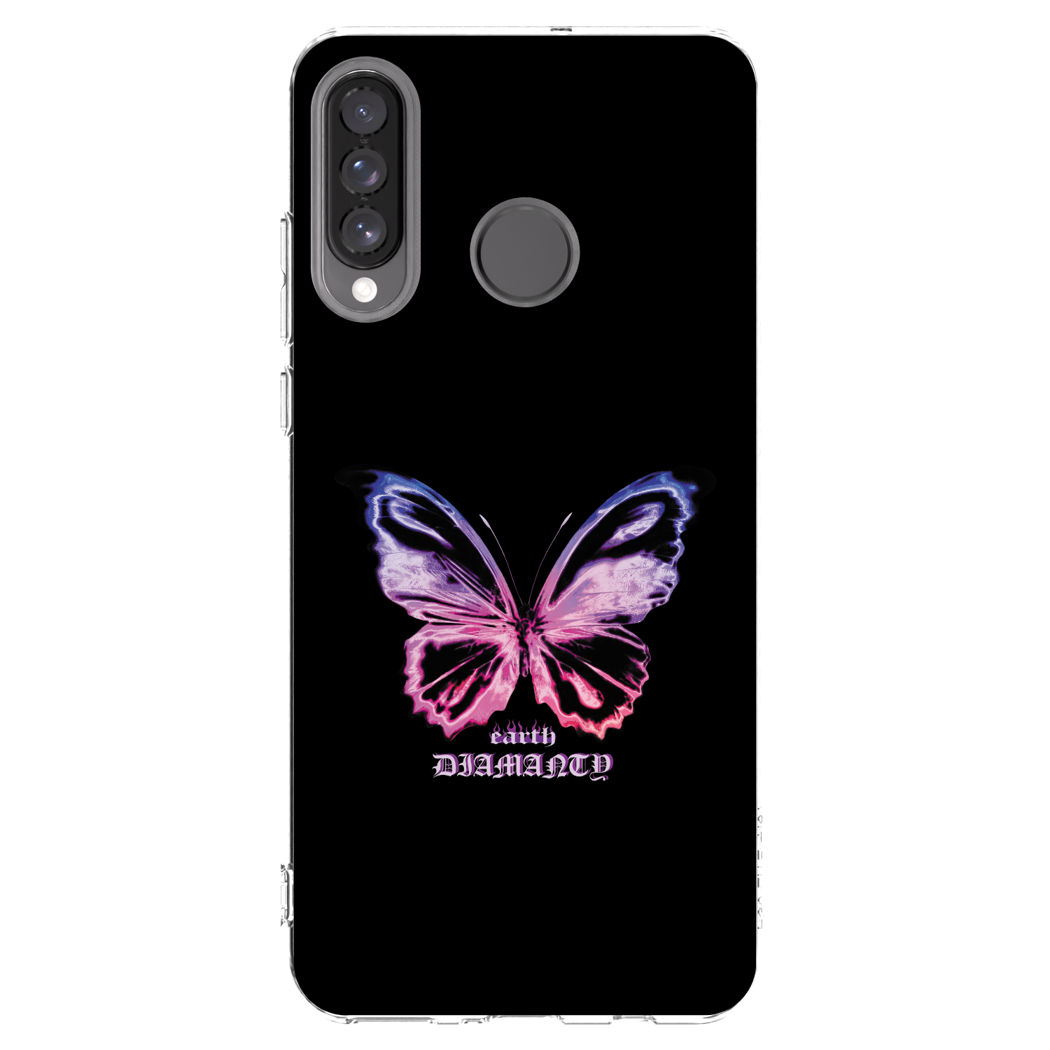 Picasee silikonska prozirna maskica za Huawei P30 Lite - Diamanty Purple