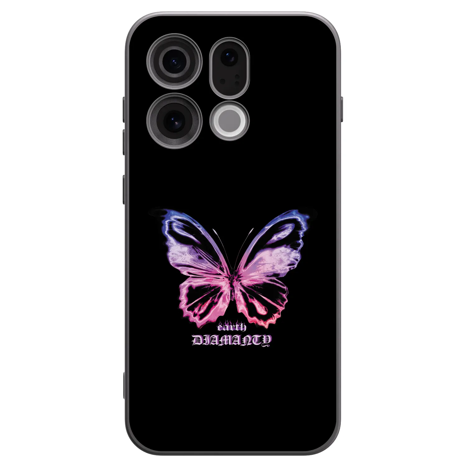 Picasee crna silikonska maskica za OPPO Find X9 - Diamanty Purple