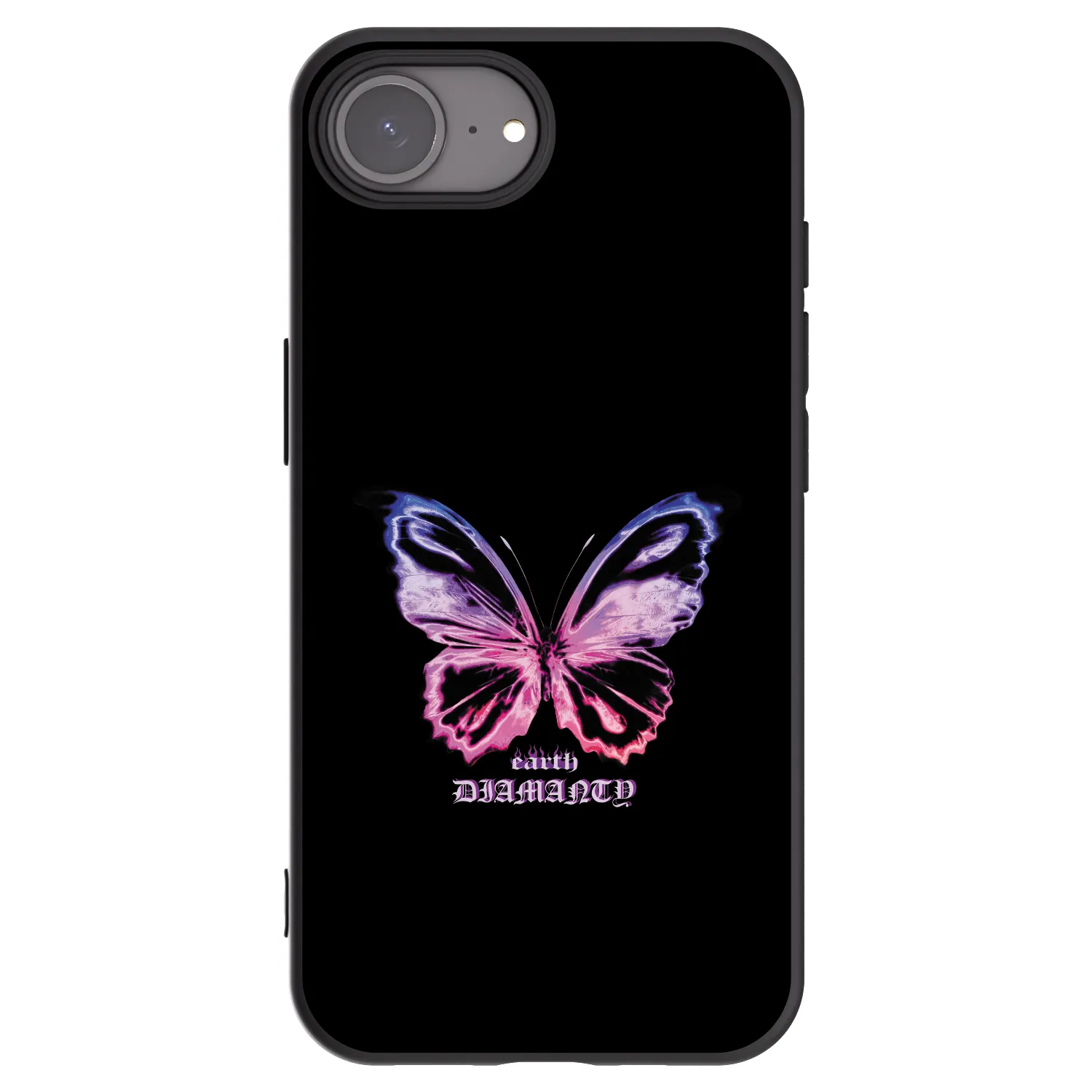Picasee crna silikonska maskica za Apple iPhone 17e - Diamanty Purple