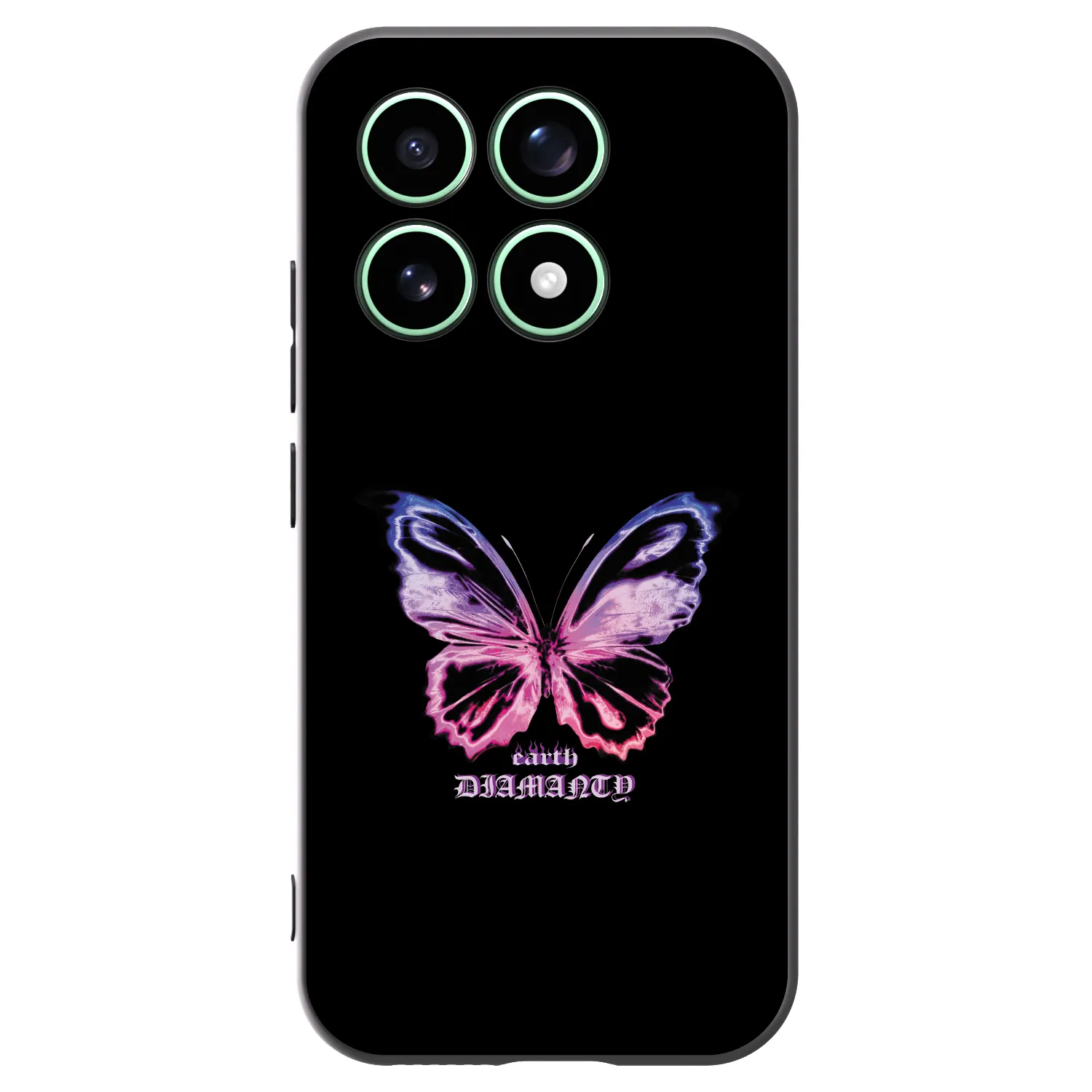 Picasee crna silikonska maskica za Xiaomi 17 - Diamanty Purple