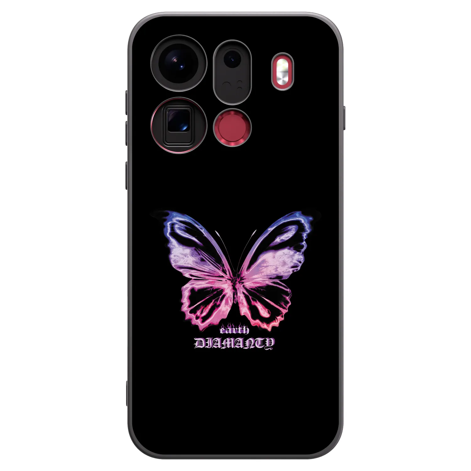 Picasee crna silikonska maskica za OPPO Find X9 Pro - Diamanty Purple