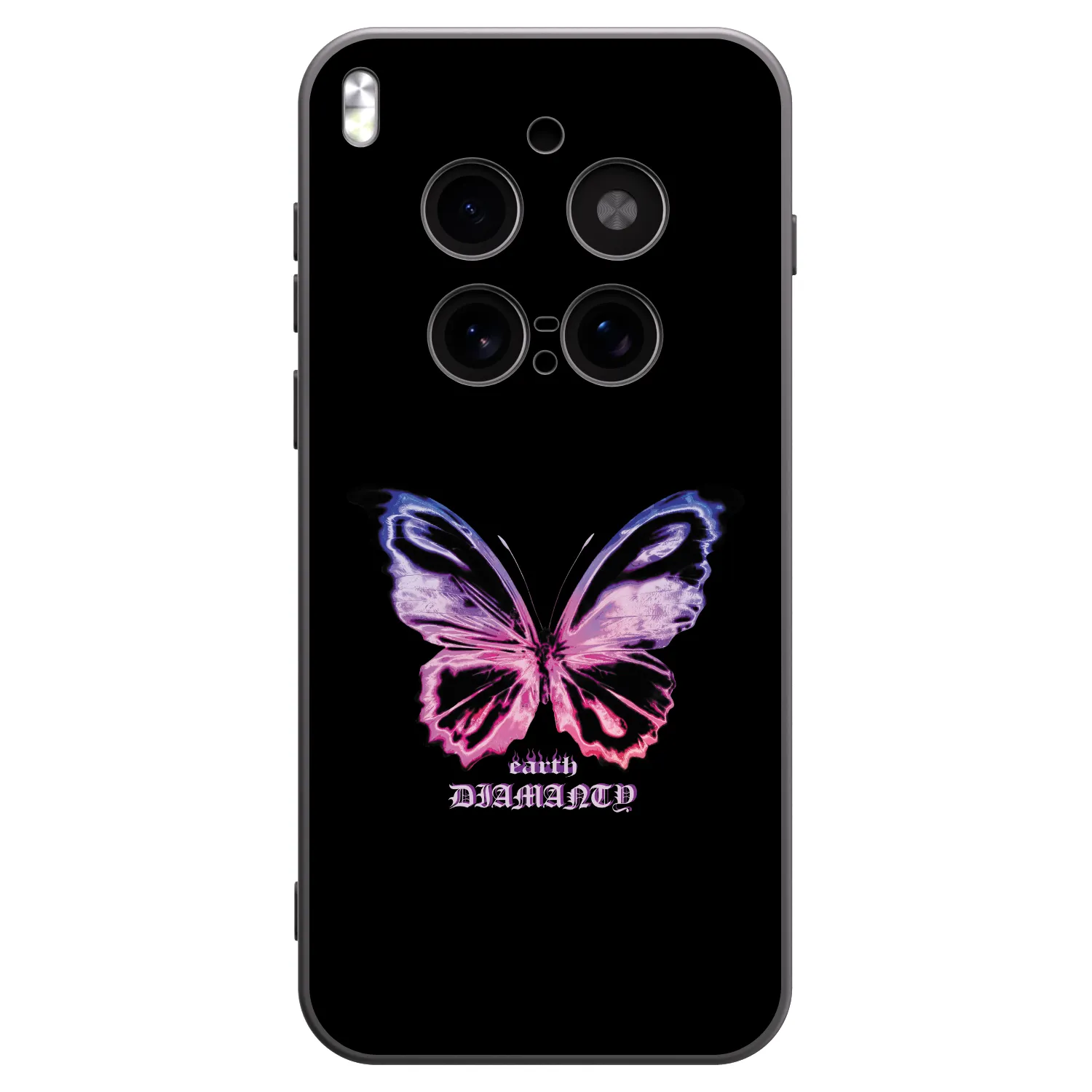 Picasee crna silikonska maskica za Vivo X300 Pro - Diamanty Purple