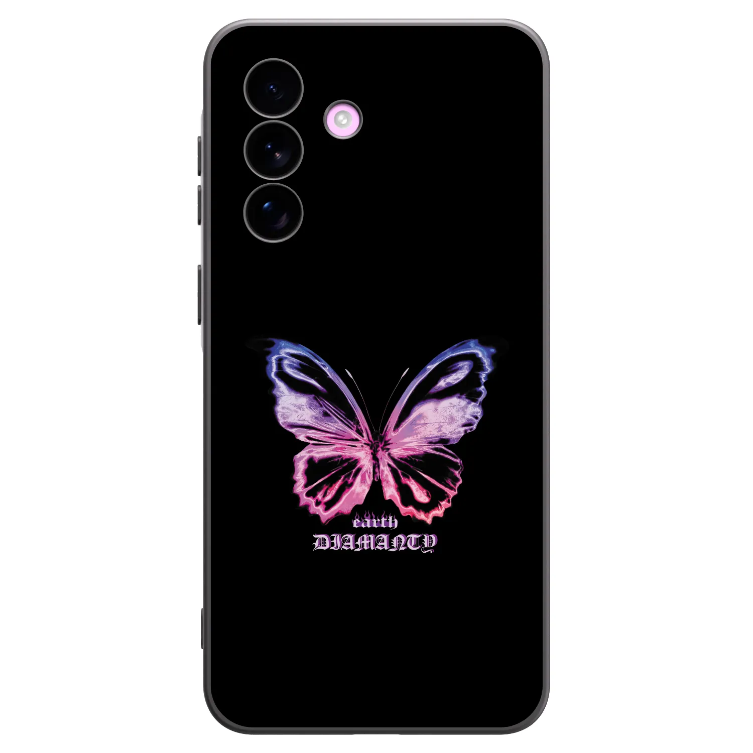 Picasee crna silikonska maskica za Samsung Galaxy A57 5G - Diamanty Purple
