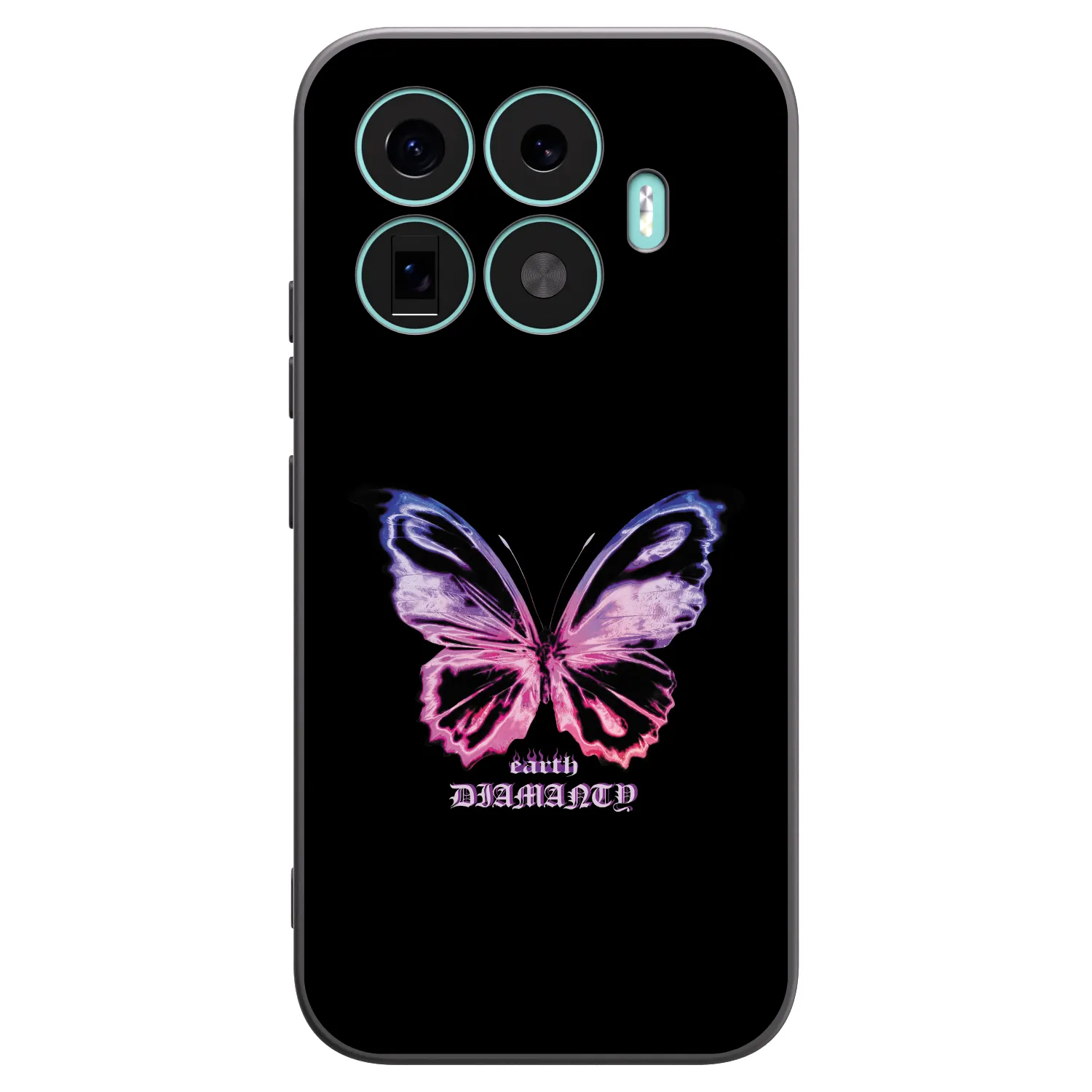 Picasee crna silikonska maskica za Xiaomi 17T - Diamanty Purple