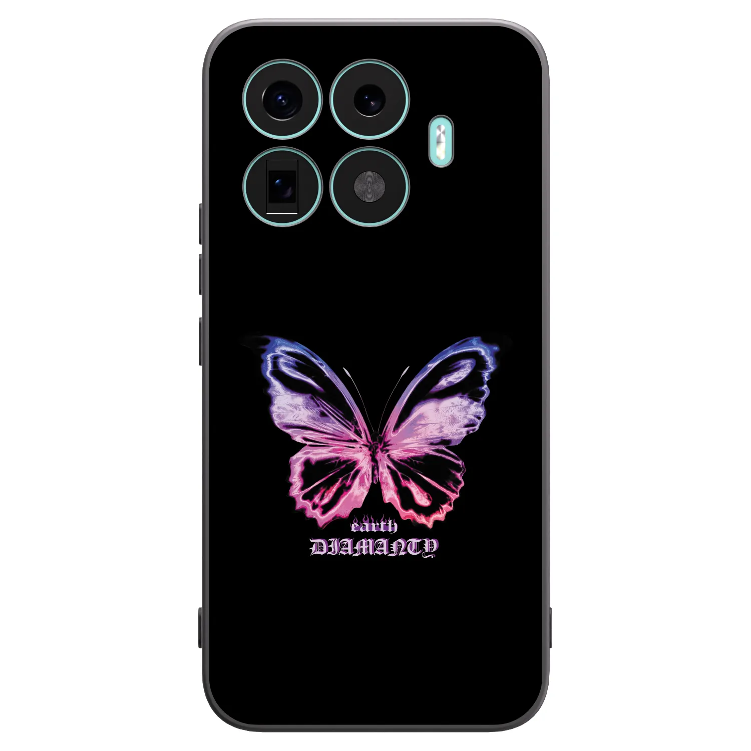 Picasee crna silikonska maskica za Xiaomi 17T Pro - Diamanty Purple