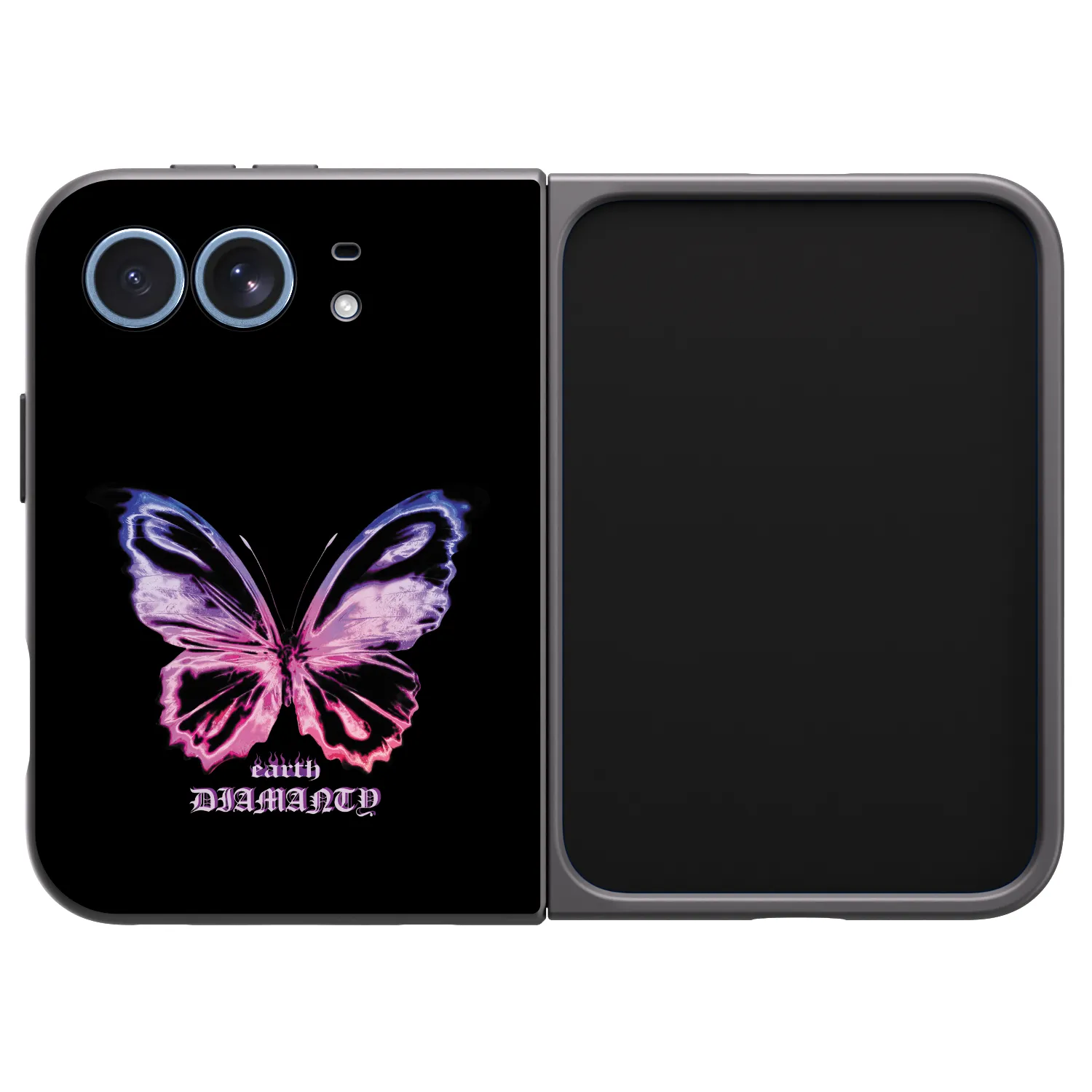 Picasee crna silikonska maskica za Apple iPhone Ultra - Diamanty Purple