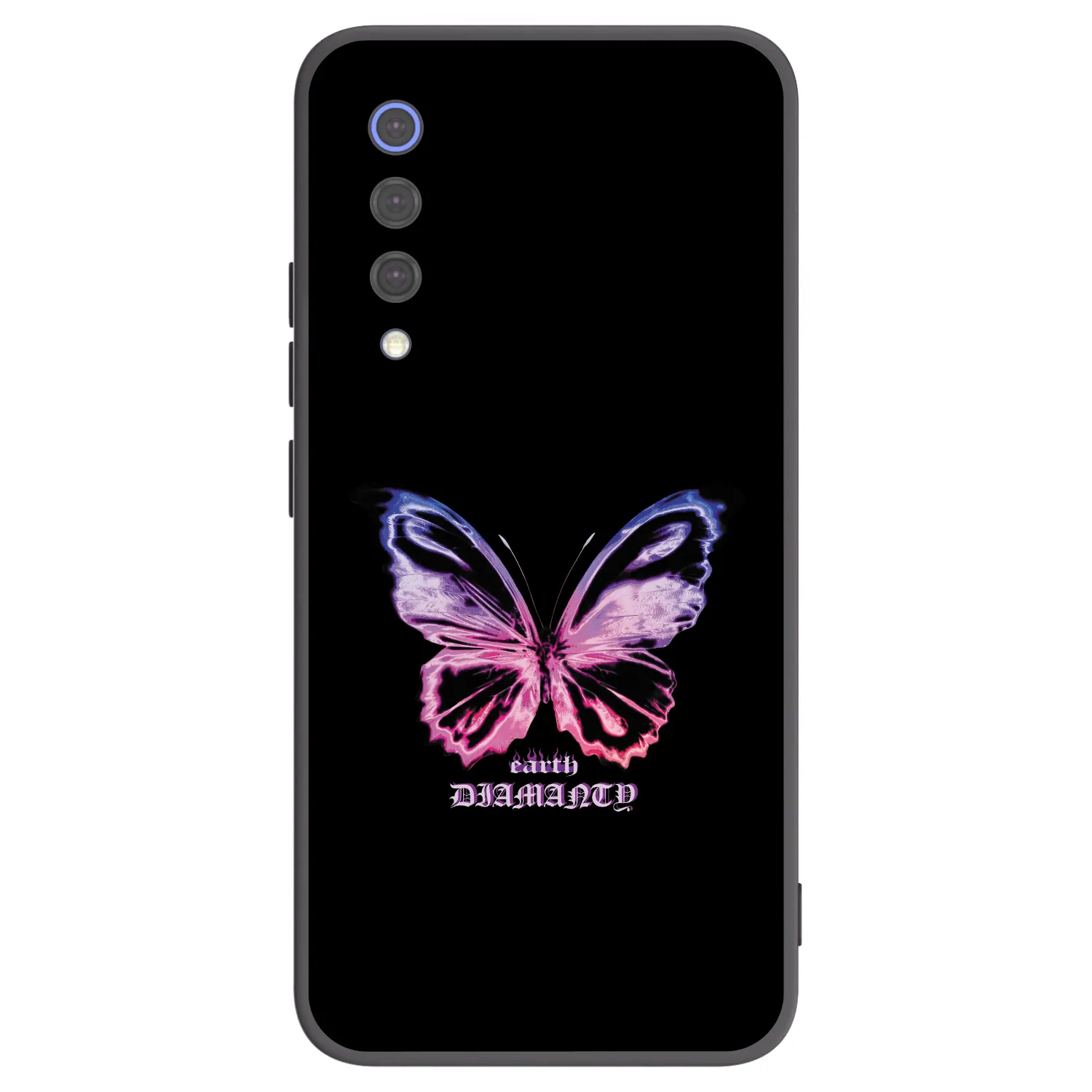 Picasee crna silikonska maskica za Xiaomi Mi 9 SE - Diamanty Purple