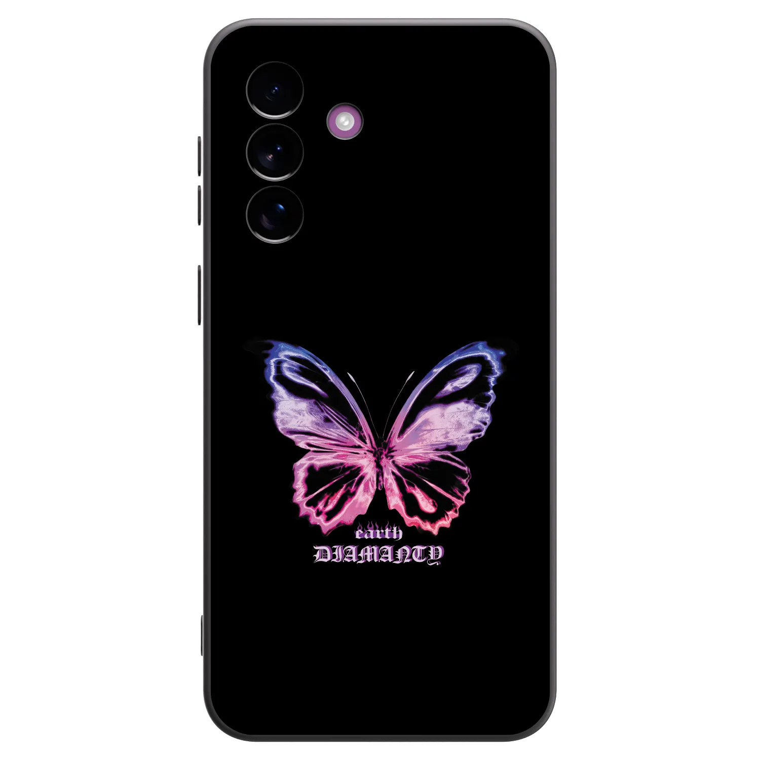 Picasee crna silikonska maskica za Samsung Galaxy A37 - Diamanty Purple