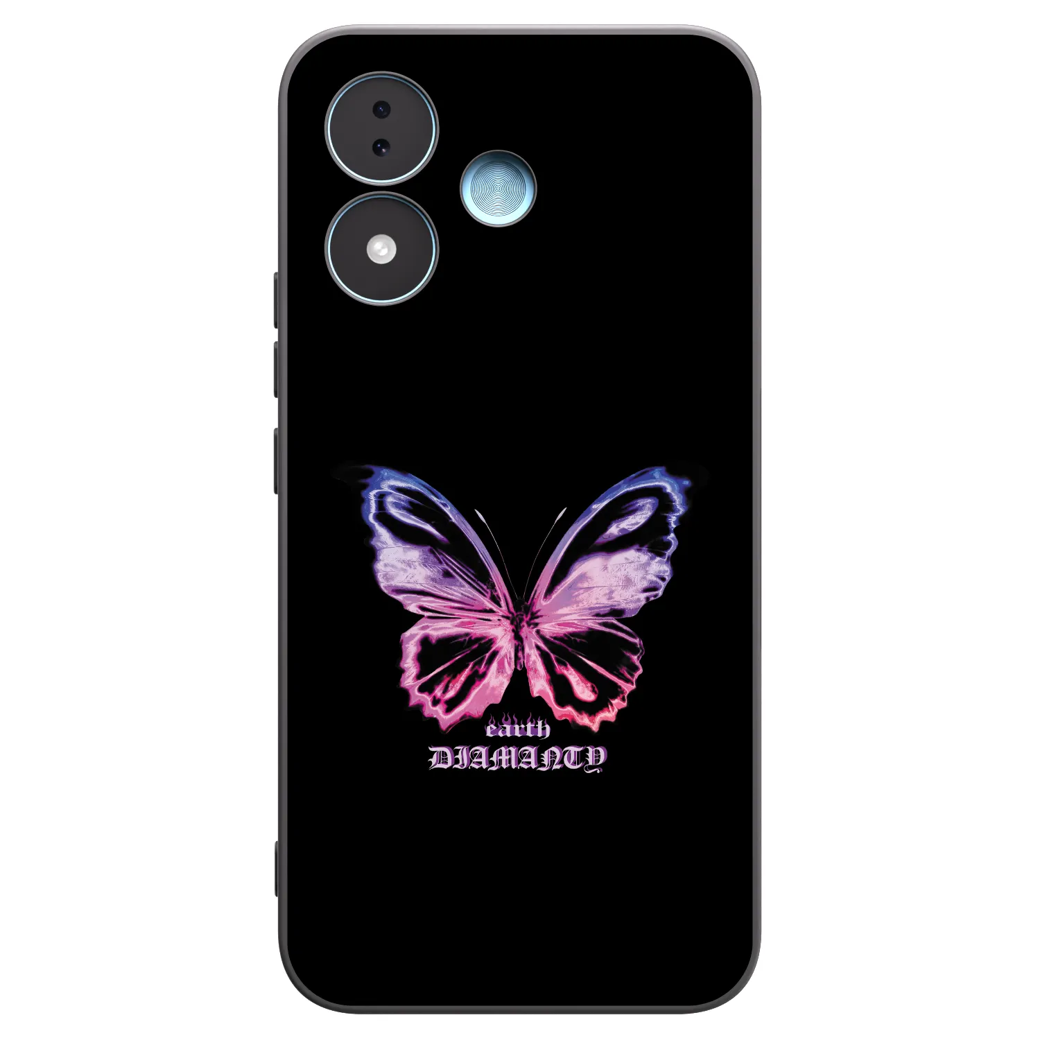 Picasee crna silikonska maskica za Xiaomi Redmi Note 17 5G - Diamanty Purple