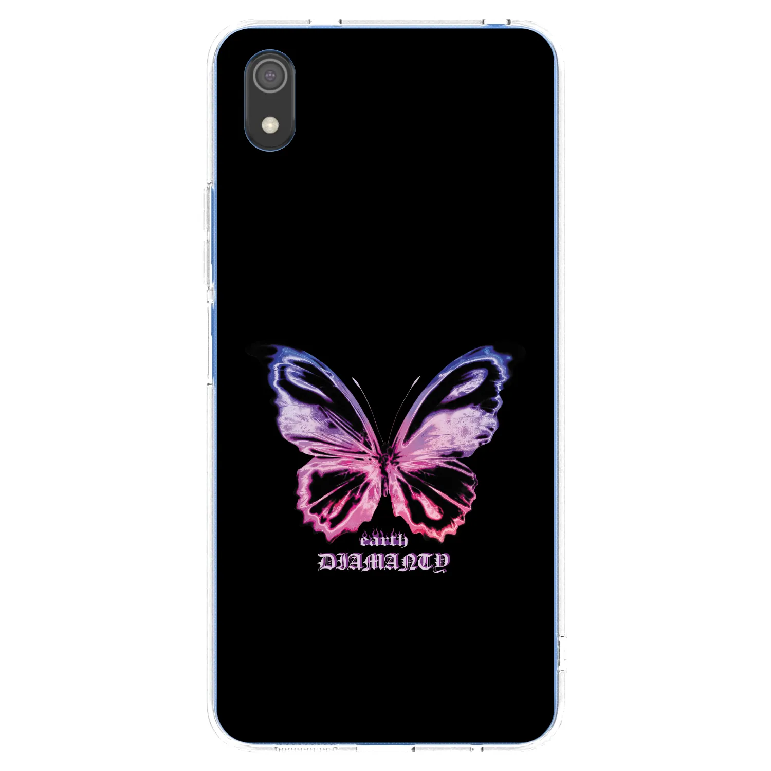 Picasee silikonska prozirna maskica za Xiaomi Redmi 7A - Diamanty Purple