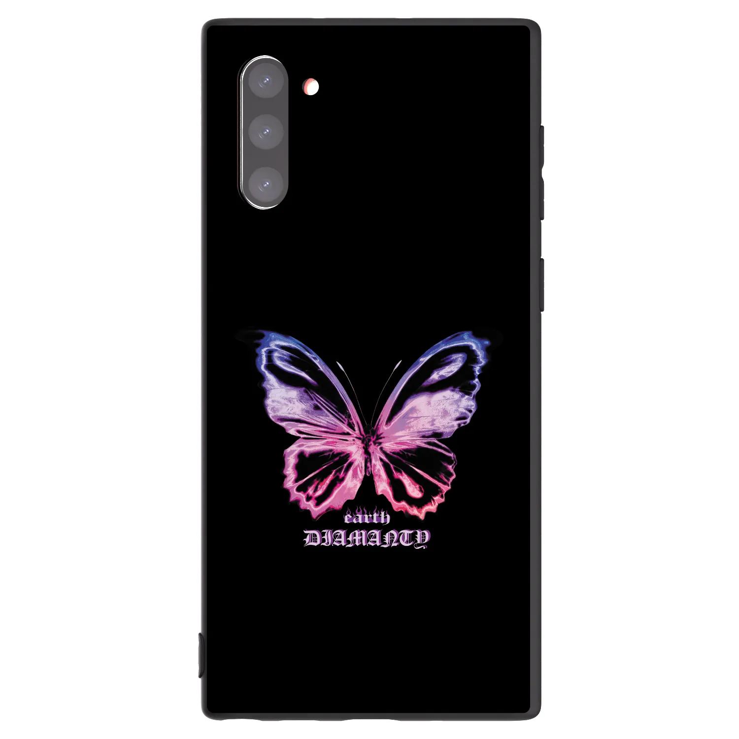 Picasee crna silikonska maskica za Samsung Galaxy Note 10 N970F - Diamanty Purple