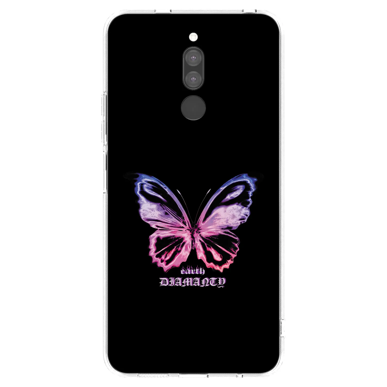 Picasee silikonska prozirna maskica za Xiaomi Redmi 8 - Diamanty Purple