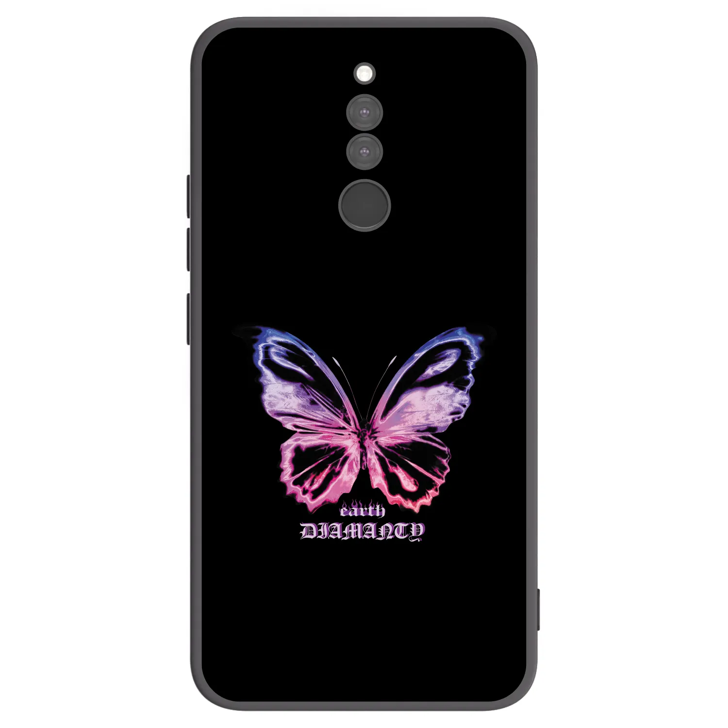 Picasee crna silikonska maskica za Xiaomi Redmi 8 - Diamanty Purple