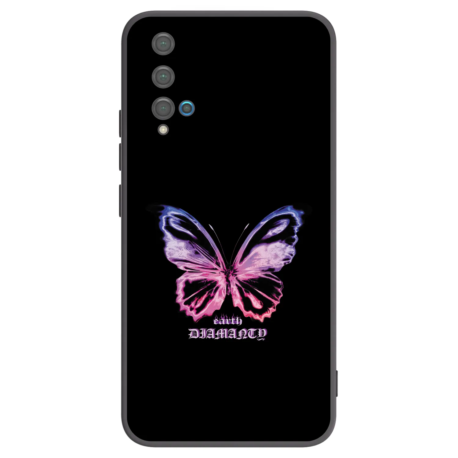 Picasee crna silikonska maskica za Huawei Nova 5T - Diamanty Purple