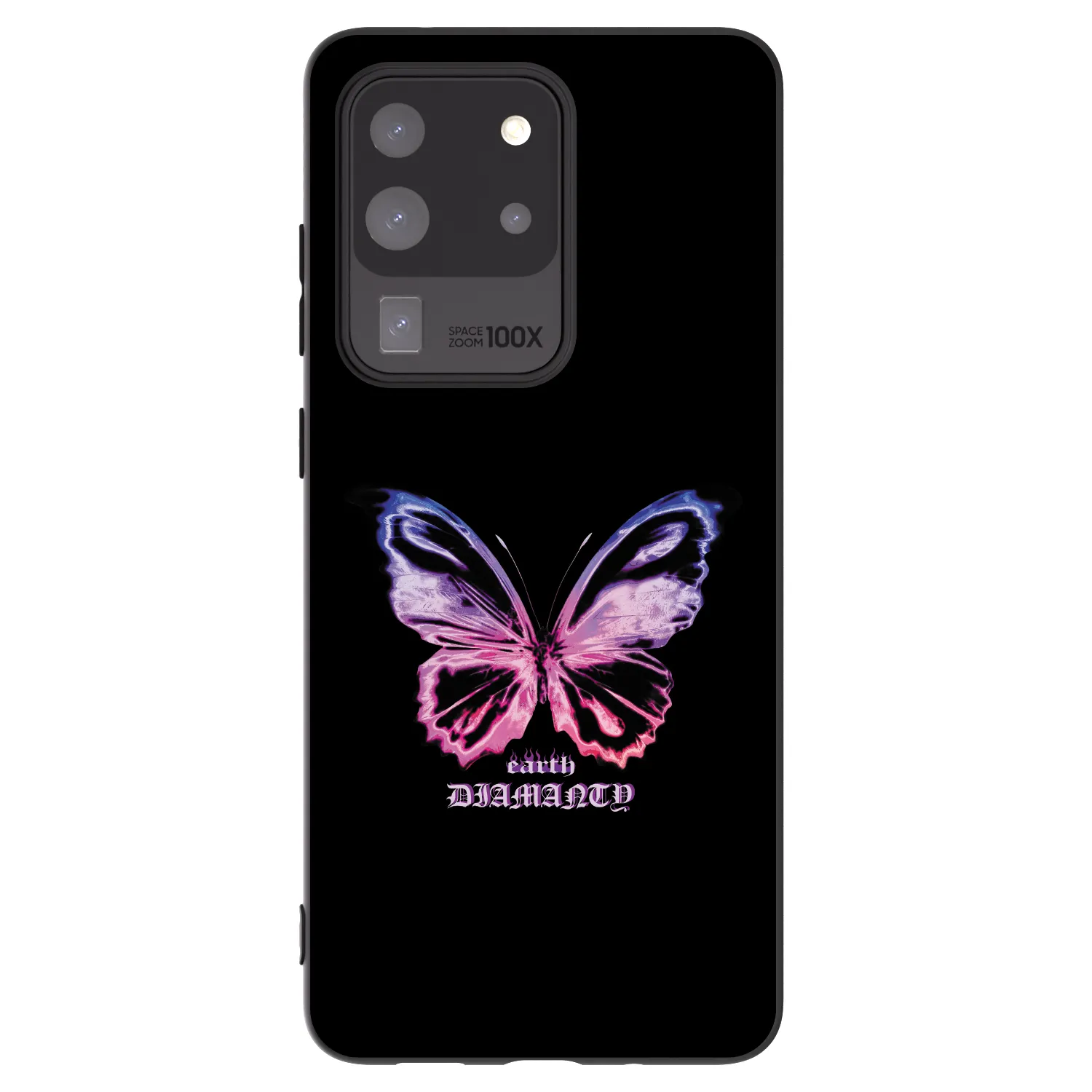 Picasee crna silikonska maskica za Samsung Galaxy S20 Ultra 5G G988F - Diamanty Purple