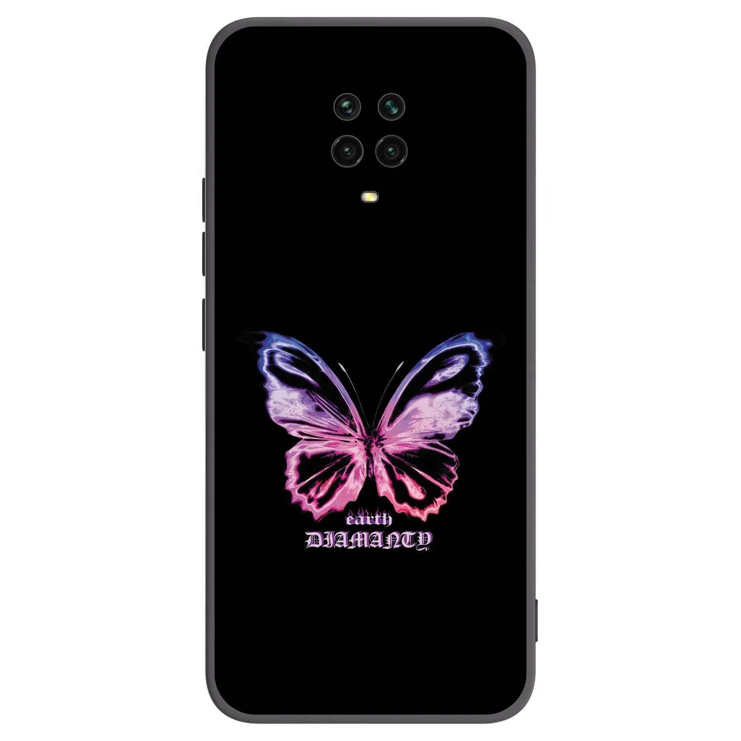 Picasee crna silikonska maskica za Xiaomi Redmi Note 9S - Diamanty Purple