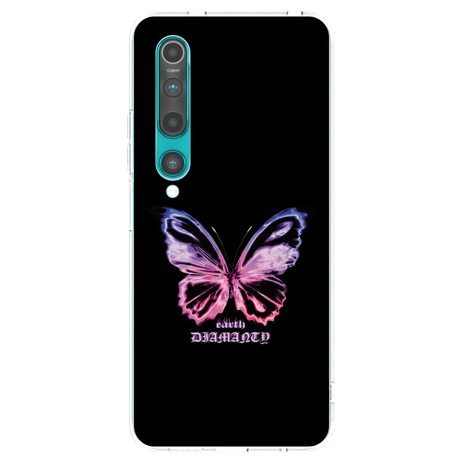Picasee silikonska prozirna maskica za Xiaomi Mi 10 - Diamanty Purple