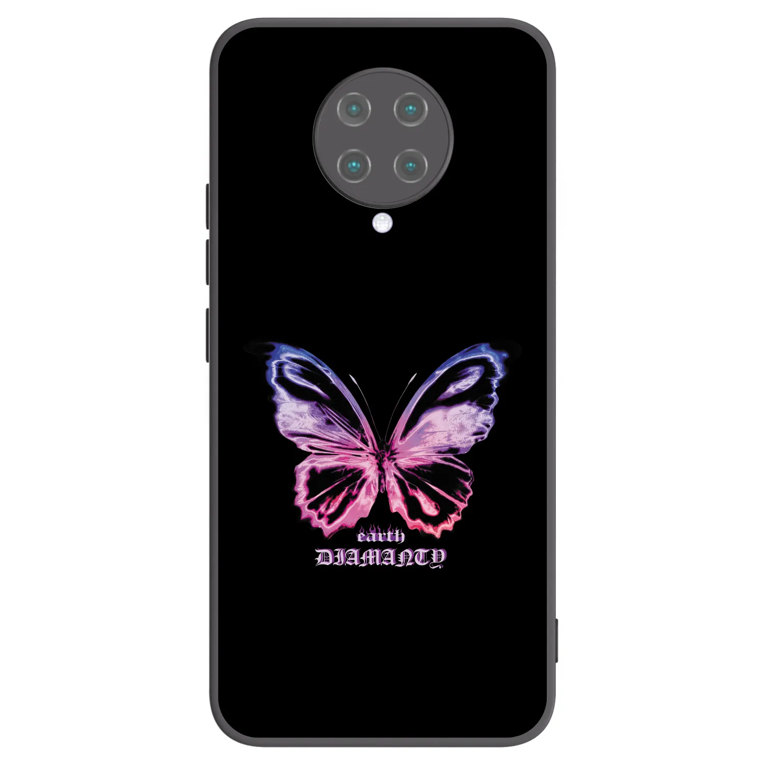 Picasee crna silikonska maskica za Xiaomi Poco F2 Pro - Diamanty Purple