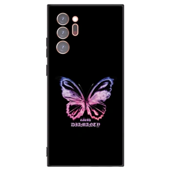 Picasee crna silikonska maskica za Samsung Galaxy Note 20 Ultra - Diamanty Purple
