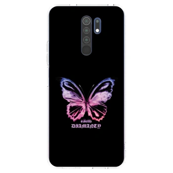 Picasee silikonska prozirna maskica za Xiaomi Redmi 9 - Diamanty Purple