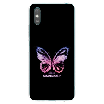 Picasee silikonska prozirna maskica za Xiaomi Redmi 9A - Diamanty Purple