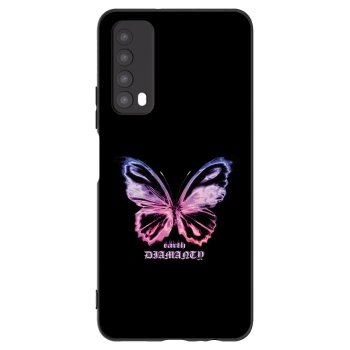 Picasee crna silikonska maskica za Huawei P Smart 2021 - Diamanty Purple