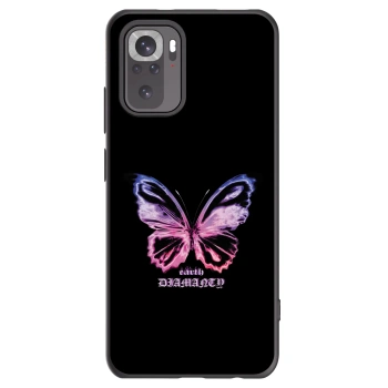 Picasee crna silikonska maskica za Xiaomi Redmi Note 10 - Diamanty Purple