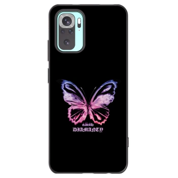 Picasee crna silikonska maskica za Xiaomi Redmi Note 10 Pro - Diamanty Purple