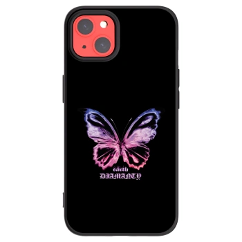 Picasee crna silikonska maskica za Apple iPhone 13 - Diamanty Purple