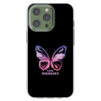 Picasee silikonska prozirna maskica za Apple iPhone 13 Pro - Diamanty Purple