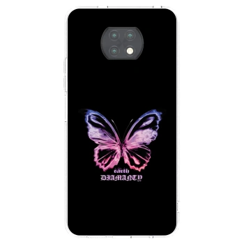 Picasee silikonska prozirna maskica za Xiaomi Redmi Note 9T - Diamanty Purple