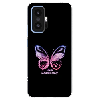 Picasee silikonska prozirna maskica za Xiaomi 11T Pro - Diamanty Purple