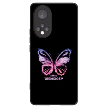 Picasee crna silikonska maskica za Honor 50 5G - Diamanty Purple