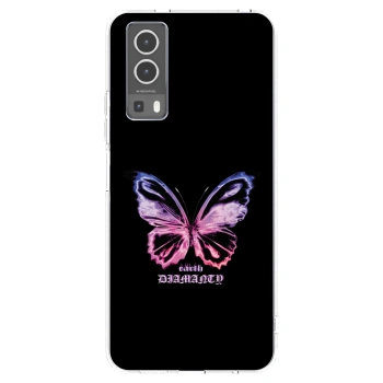 Picasee silikonska prozirna maskica za Vivo Y72 5G - Diamanty Purple