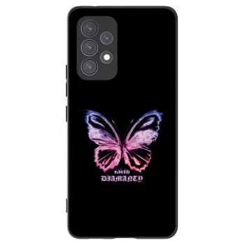 Picasee crna silikonska maskica za Samsung Galaxy A53 5G A536 - Diamanty Purple