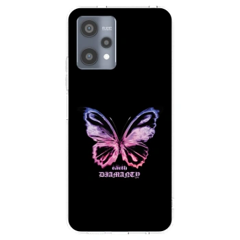 Picasee silikonska prozirna maskica za Realme 9 Pro 5G - Diamanty Purple