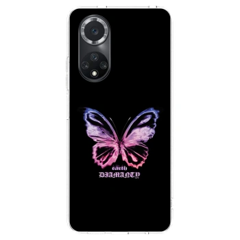 Picasee silikonska prozirna maskica za Huawei Nova 9 SE - Diamanty Purple