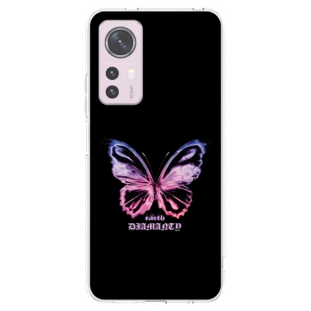 Picasee silikonska prozirna maskica za Xiaomi 12 - Diamanty Purple