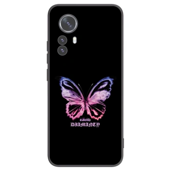Picasee crna silikonska maskica za Xiaomi 12 Pro - Diamanty Purple