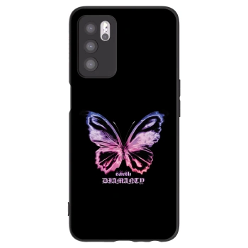 Picasee crna silikonska maskica za OPPO A16s - Diamanty Purple