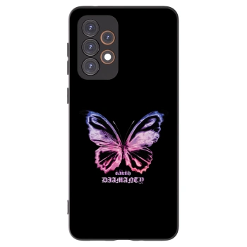 Picasee crna silikonska maskica za Samsung Galaxy A33 5G A336 - Diamanty Purple