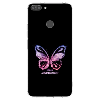 Picasee silikonska prozirna maskica za Huawei P Smart - Diamanty Purple