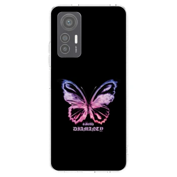 Picasee silikonska prozirna maskica za Xiaomi 12 Lite - Diamanty Purple