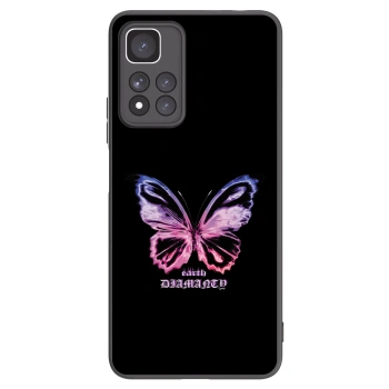Picasee crna silikonska maskica za Xiaomi Redmi Note 11 Pro+ 5G - Diamanty Purple