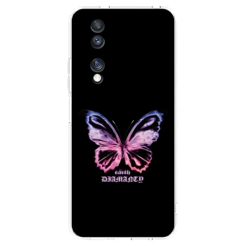 Picasee silikonska prozirna maskica za Honor 70 - Diamanty Purple