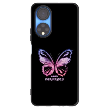 Picasee crna silikonska maskica za Honor X7 - Diamanty Purple