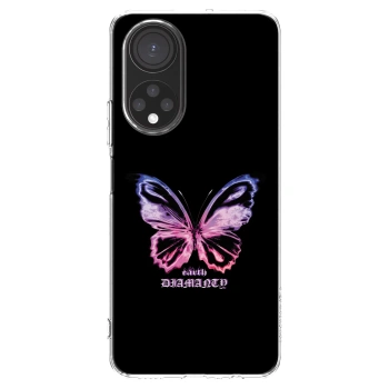 Picasee silikonska prozirna maskica za Honor X7 - Diamanty Purple