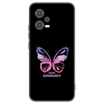 Picasee crna silikonska maskica za Xiaomi Poco X5 - Diamanty Purple